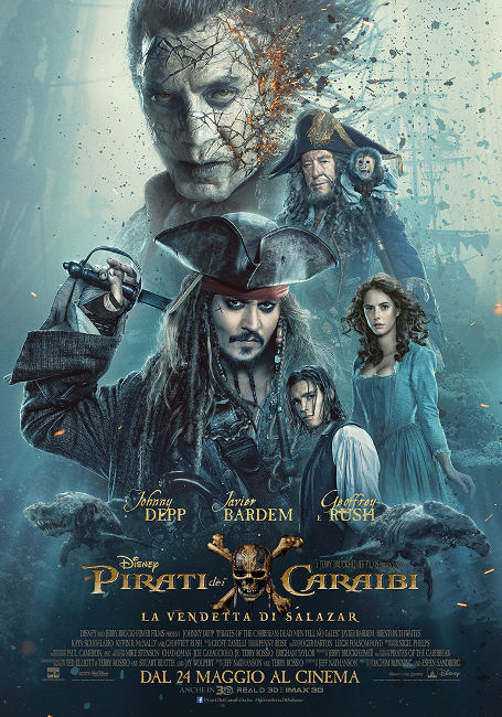 PIRATI DEI CARAIBI:LA VENDETTA DI SALAZAR 5 Blu-ray disc